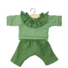 Conjunto Marion para Muñecas Gordis con Top en Molleton et Pantalon Ortie