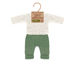 Conjunto Punto Jersey y Pantalón Muñeco 32 cm