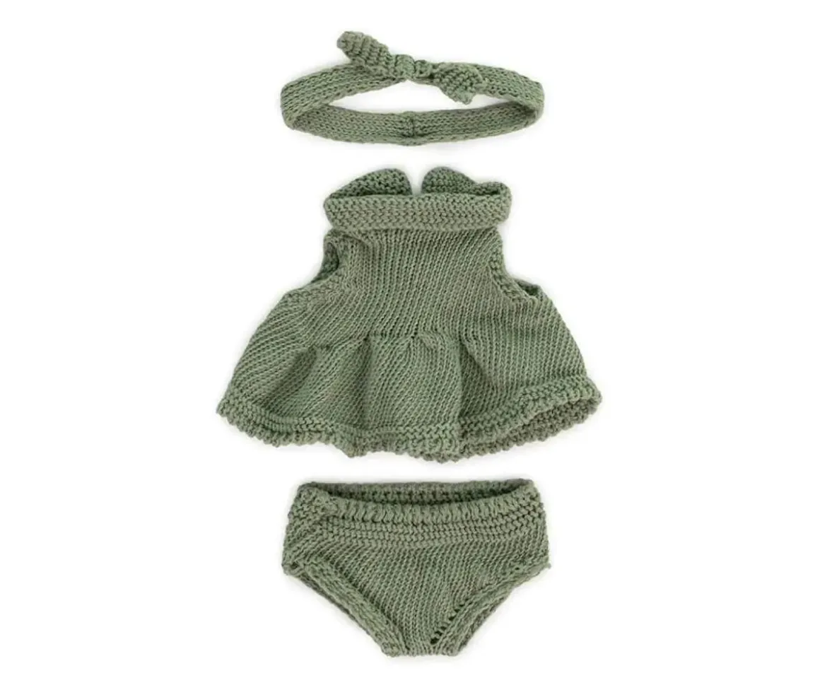 Conjunto Punto Vestido y Diadema 21 cm