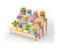 Construcción Mini KOCO Planta Suculenta Naranja 130 Piezas