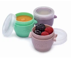 6 Contenedores Porta Alimentos Multicolor