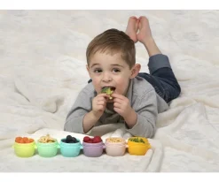 6 Contenedores Porta Alimentos Multicolor
