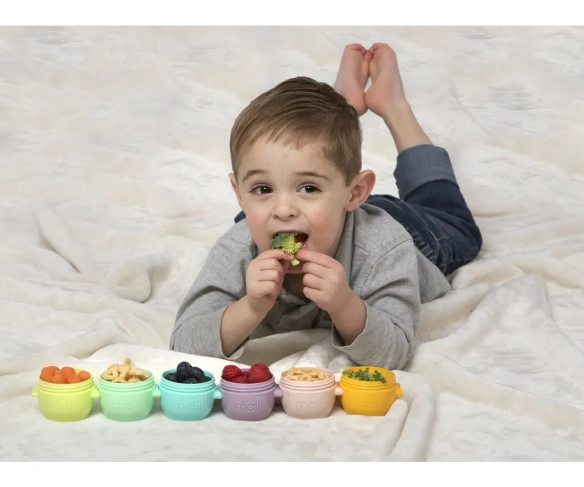 6 Contenedores Porta Alimentos Multicolor