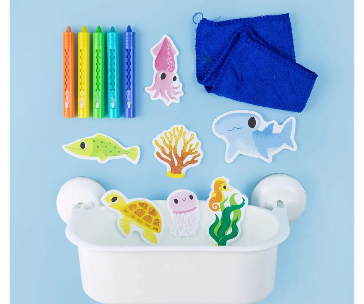 Crayones Bath Art Ocean Stories