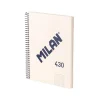 Cuaderno A5 con Tapa Dura Beige MILAN 340 Since 1918