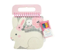 Cuaderno con Pegatinas y Crayones Conejo