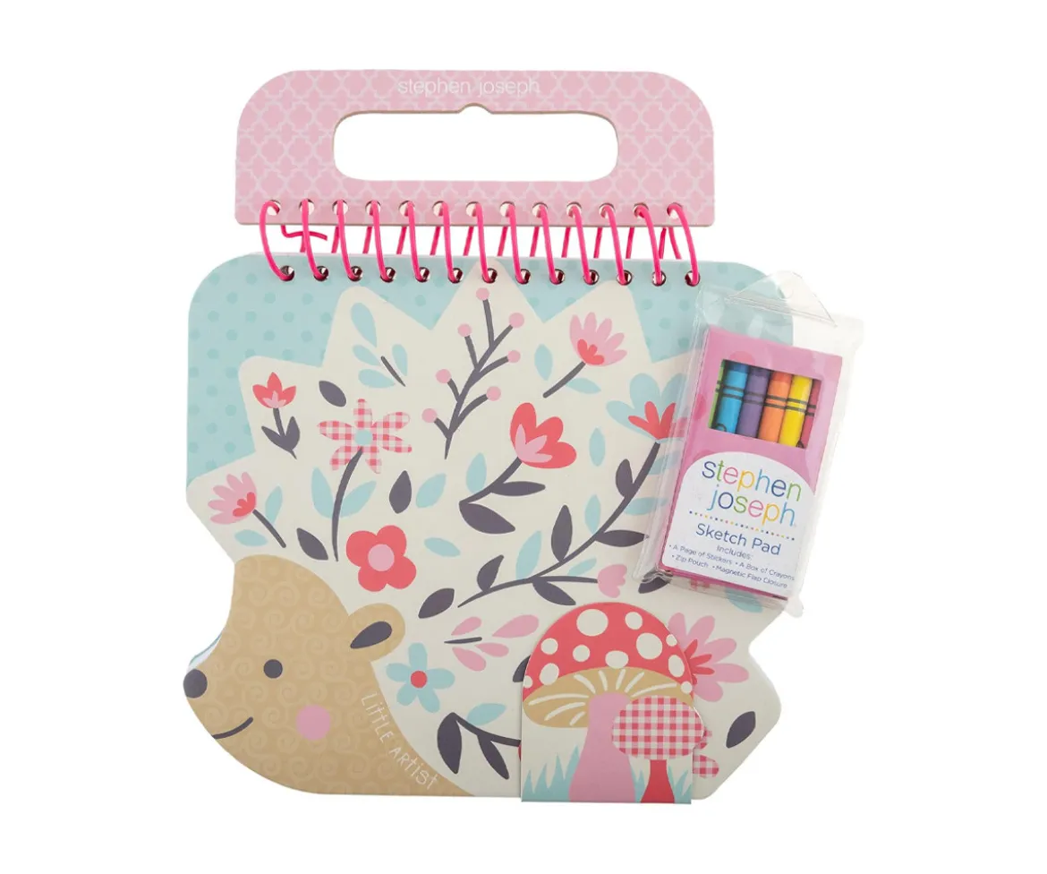 Cuaderno con Pegatinas y Crayones Erizo