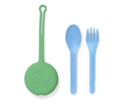 Cubiertos de Viaje con Funda Mint Green