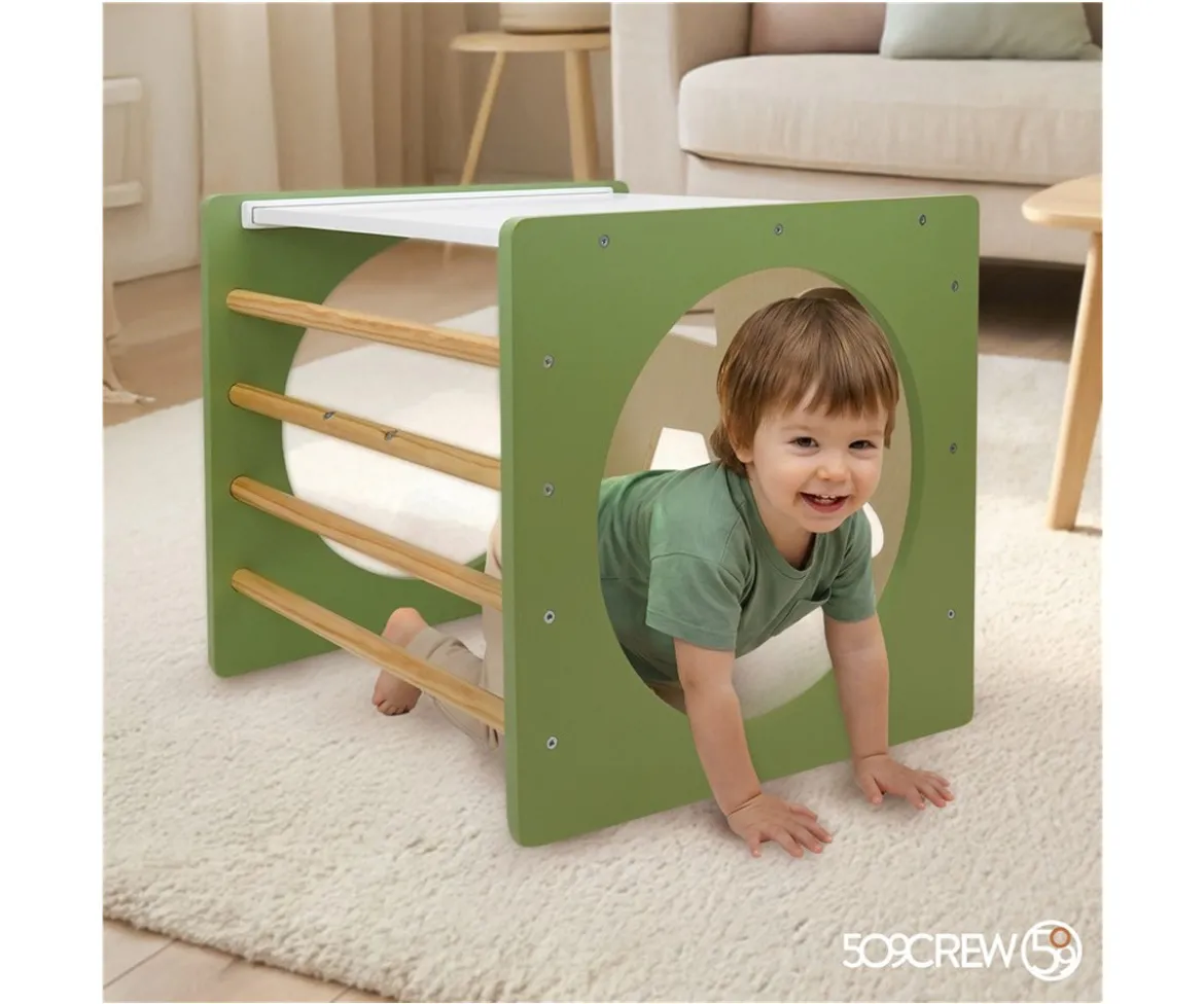 Cubo de Escalada Montessori Verde Natural