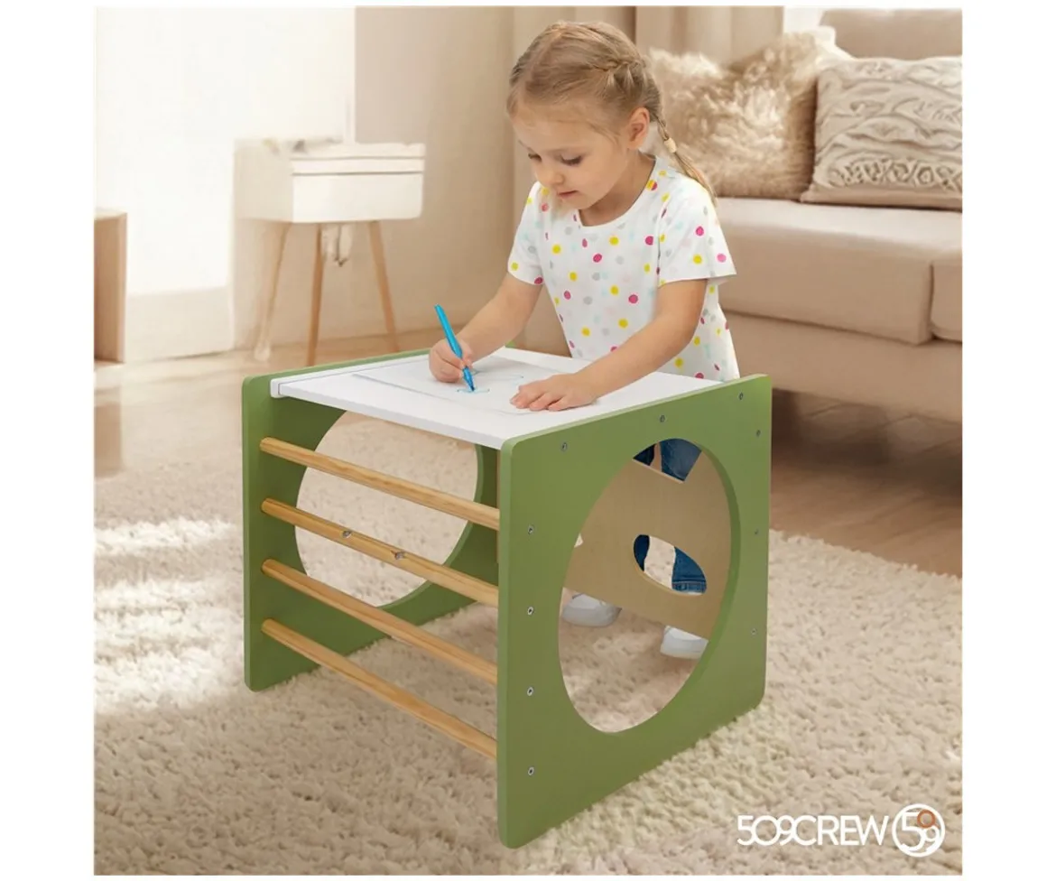 Cubo de Escalada Montessori Verde Natural