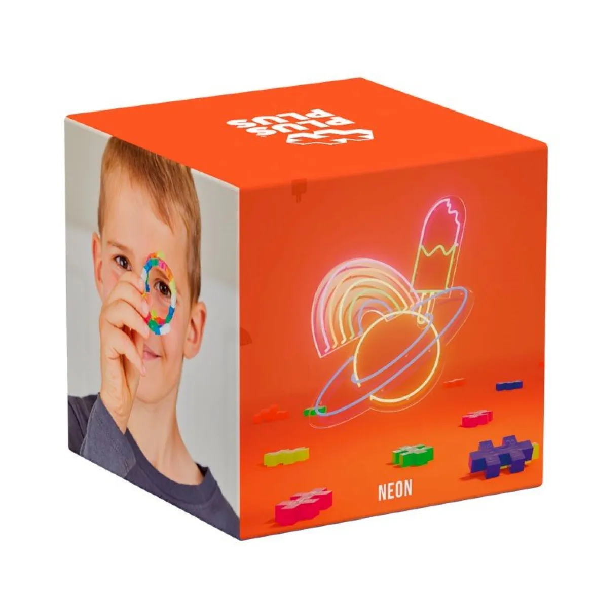 Cubo de piezas: Neon 600 pcs