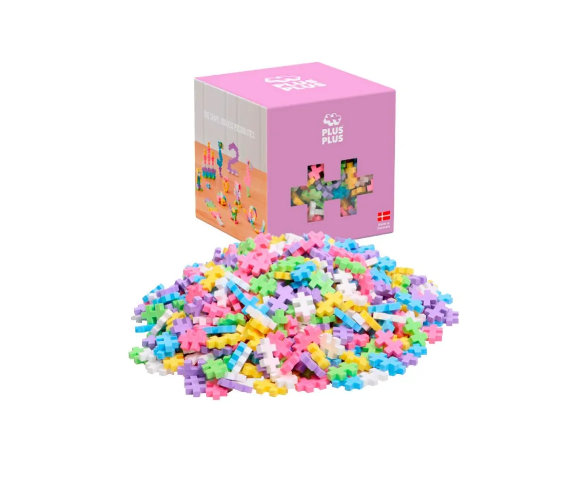Cubo de piezas Plus Plus Pastel 600 piezas