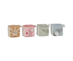 4 Cubos Apilables Blanditos Safari Friends