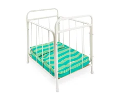 Cuna Metálica para Muñecos Rayas Green