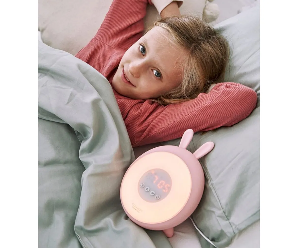 Despertador Lámpara Conejo Rosa