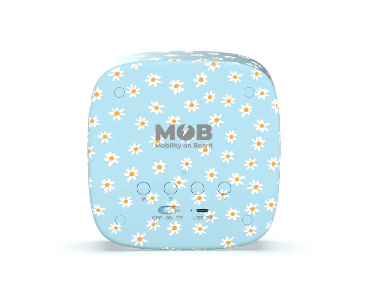 Despertador y Luz Nocturna Billy Light Blue Flower