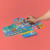 Desplegable de Pegatinas Reutilizables Omy Montessori ¡Vroom Vroom!