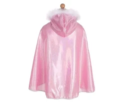 Disfraz Capa Purpurina Rosa 4-6 Años