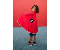 Disfraz Capa Reversible Wonder Rojo/Dorado