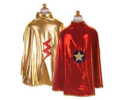 Disfraz Capa Reversible Wonder Rojo/Dorado