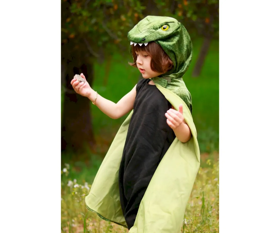Disfraz Capa T-Rex Verde 4-5 Años