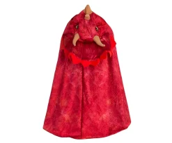 Disfraz Capa Triceratops Hooded Rojo 4-5 años