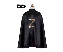 Disfraz Capa y Antifaz Zorro Negro