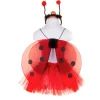 Disfraz Conjunto de Mariquita con Purpurina 4-6 Años