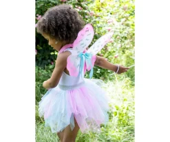 Disfraz Think Mint Falda y Alas Brillantes Rosa Menta T.4-6años