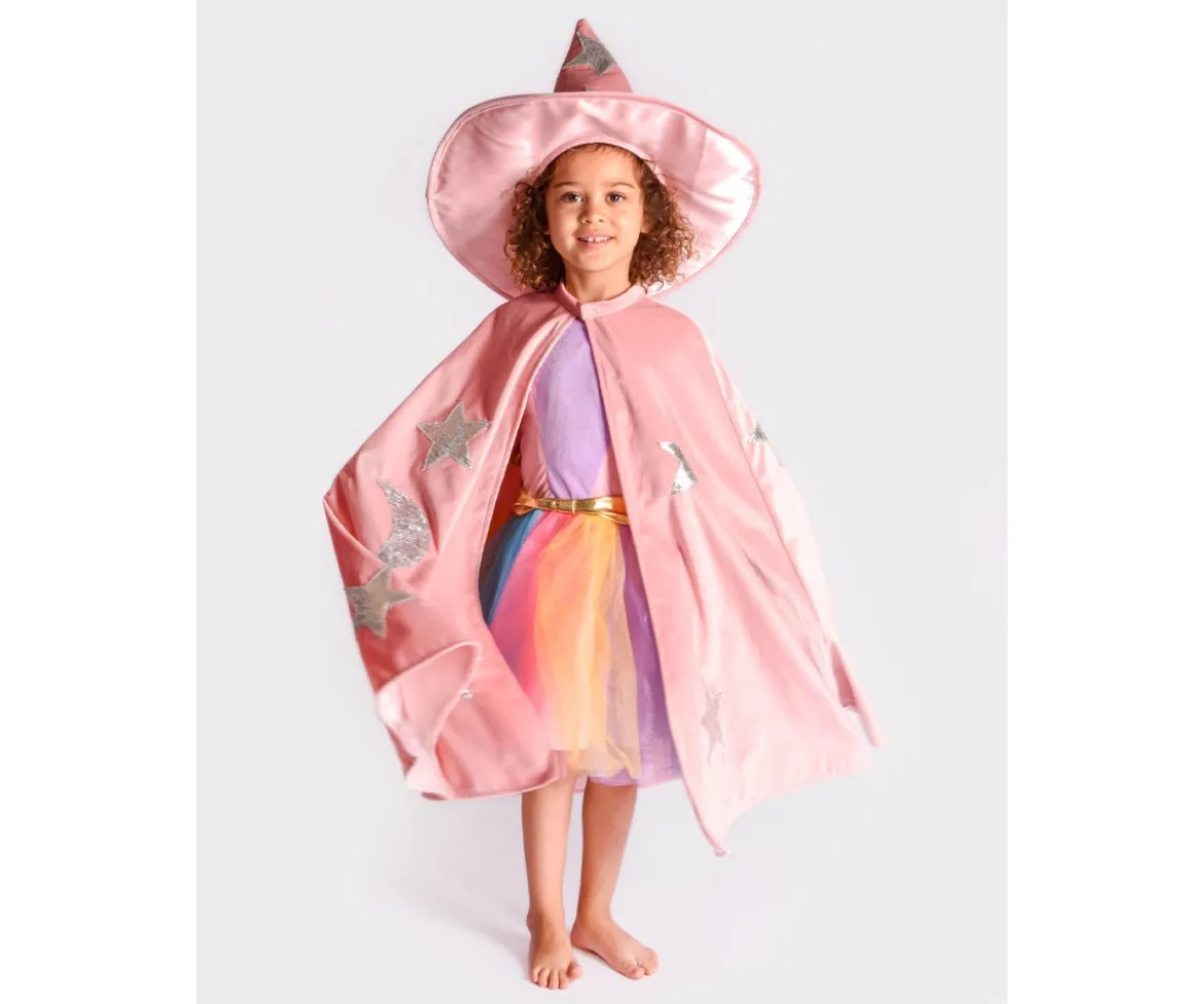 Disfraz Velvet Rosa con Estrellas Plateadas 3-8 años