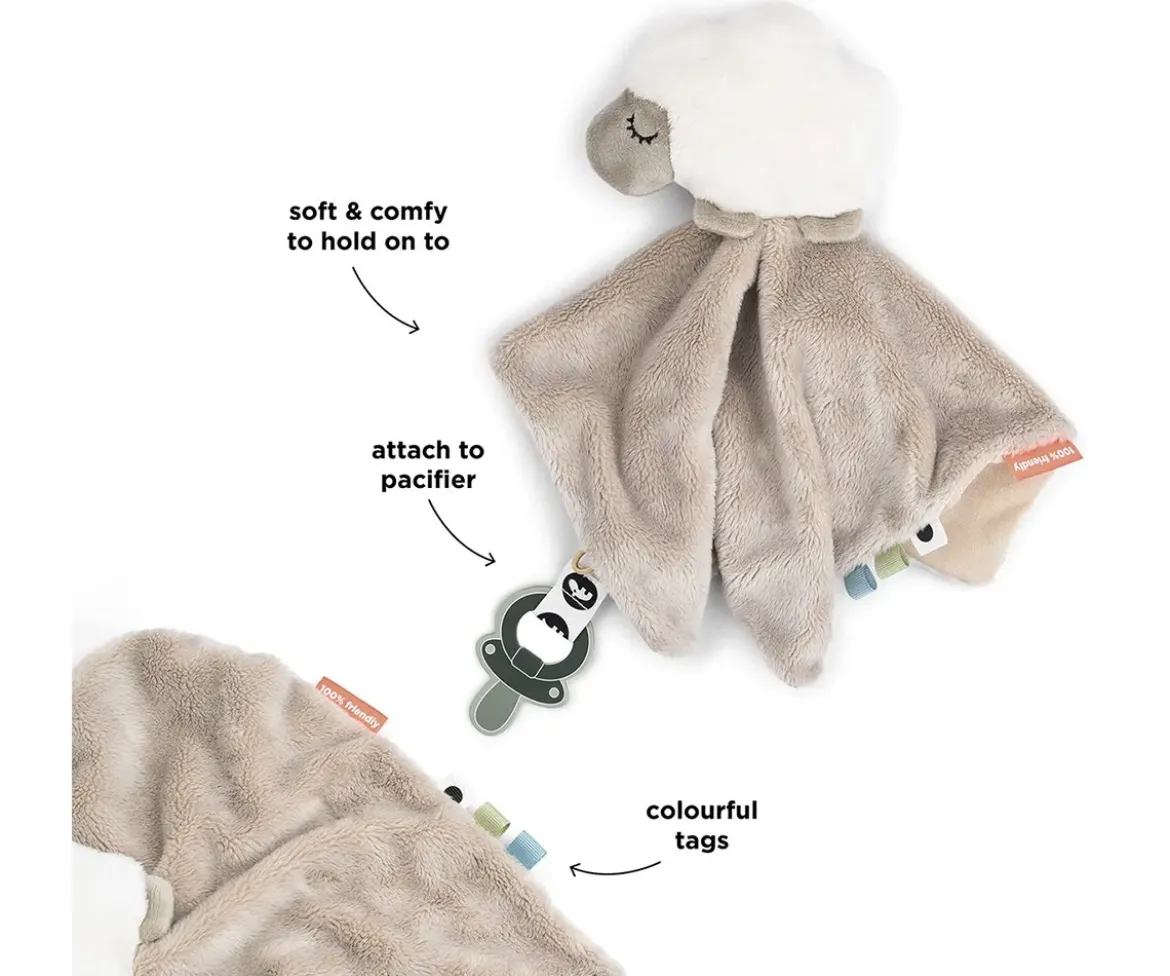 Doudou Chupetero Sheepy Sand Personalizable