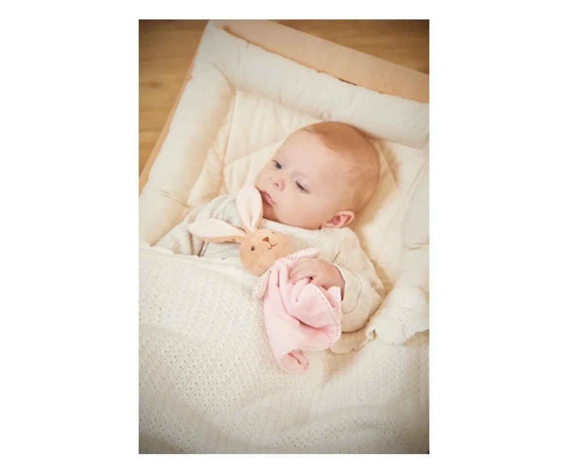 Doudou Conejo Redondo Rosa Personalizable