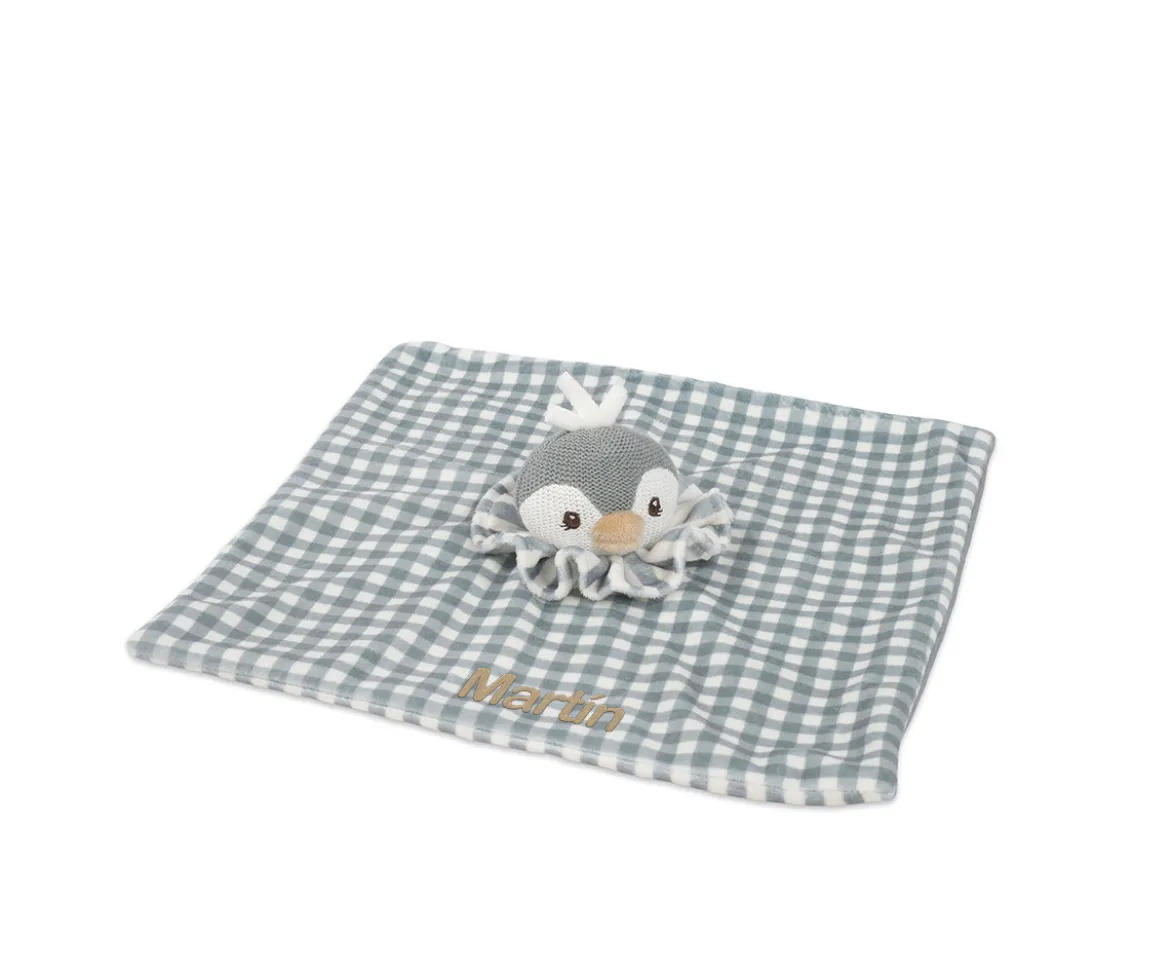 Doudou Pingüino Praliné Matcha Personalizable