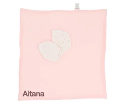 Doudou Rainbow Dots Rosa Personalizable