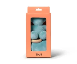 Doudou TOUS Baby con Anilla de Madera Personalizable Celeste