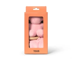 Doudou TOUS Baby con Anilla de Madera Personalizable Rosa