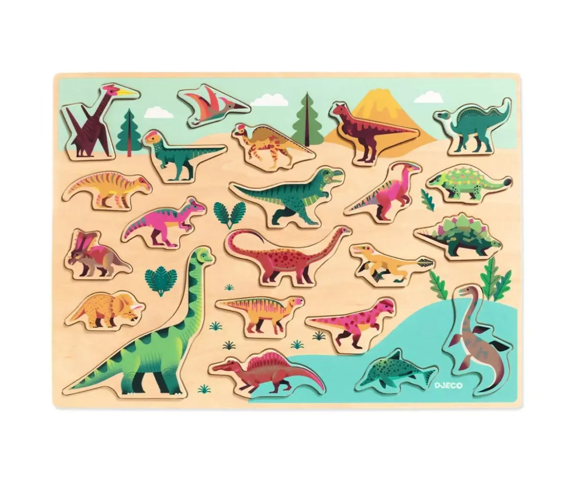 Encajable Puzzle Dinosaurios