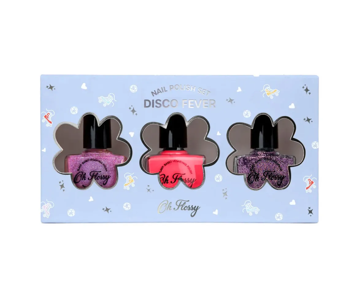 3 Esmaltes de Uñas Oh Flossy Disco