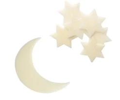 Estrellas con Luna Fluorescentes