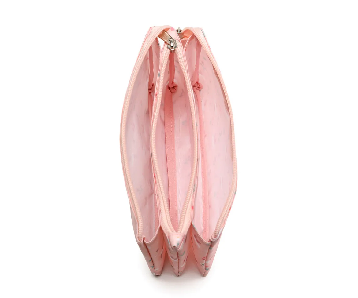 Estuche 3 Compartimentos Blossom Birds Personalizable