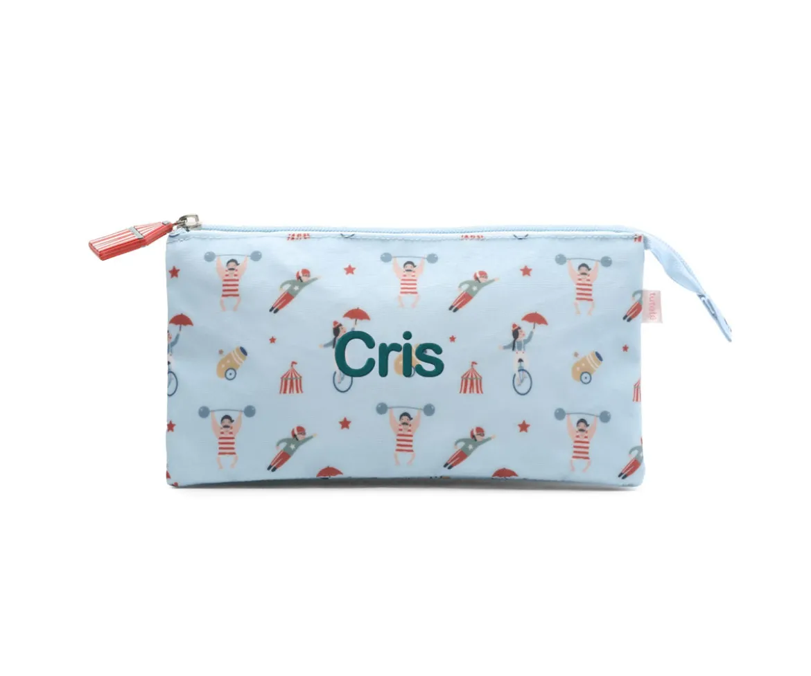 Estuche 3 Compartimentos Circus Show Personalizable
