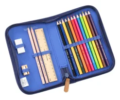 Estuche de Cremallera con Complementos Mono