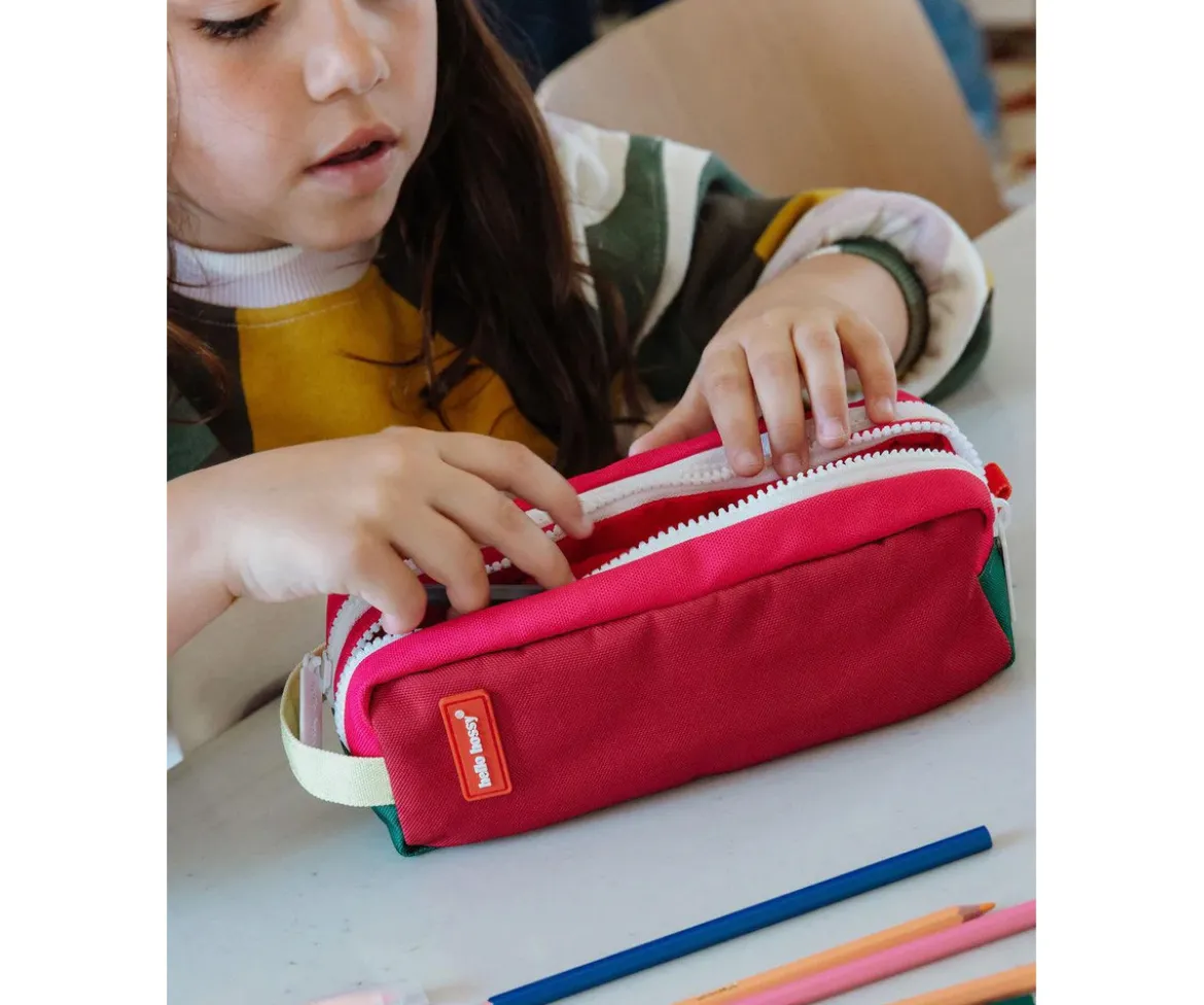 Estuche Doble Compartimento Pastèque Personalizable