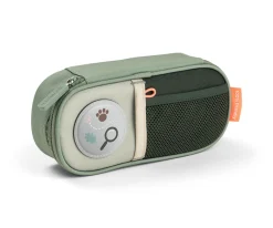 Estuche Escolar 2 Compartimentos Tiny Trails Green