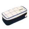 Estuche Max Tricolor Cuadros Beige