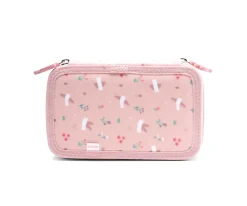 Estuche Plumier Doble Blossom Birds