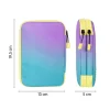 Estuche Plumier 2 Pisos con Material Escolar Sunset Turquesa