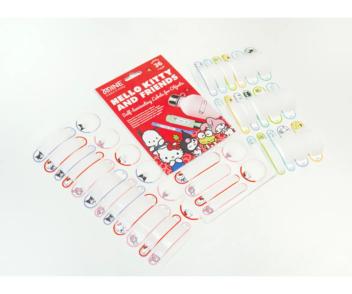 Etiquetas Laminadas Mine Hello Kitty And Friends para Objetos