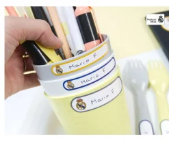 Etiquetas Laminadas Mine Real Madrid para Objetos
