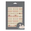 Etiquetas para Nombre 60 pcs Swan
